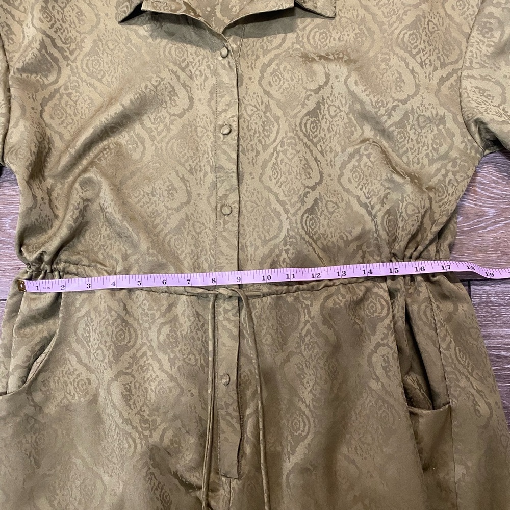 Urban Outfitters Out From Under Jayce Jacquard Jumpsuit - Moss Green - Picture 8 of 10